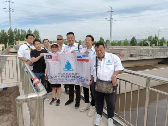 SPA delegation visiting a wastewater treatment plant in Taigu, Shanxi